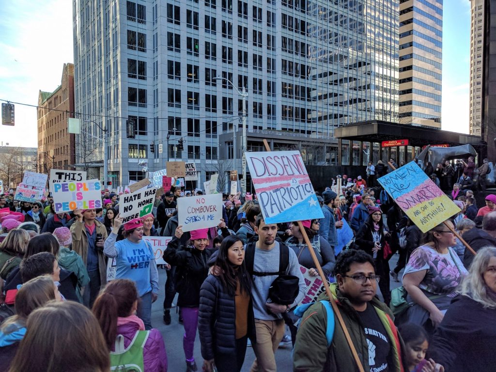 Очередной протест в центре Сиэтла