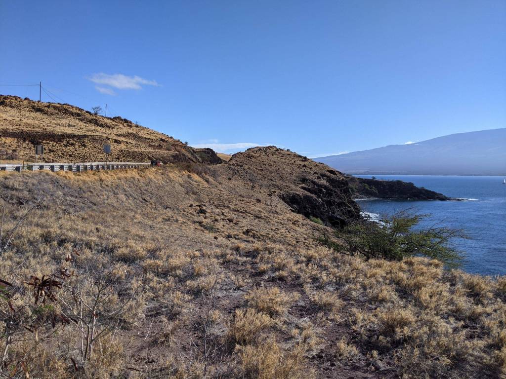 Dried out area in Maui, On the way to Lahaina. The middle of December