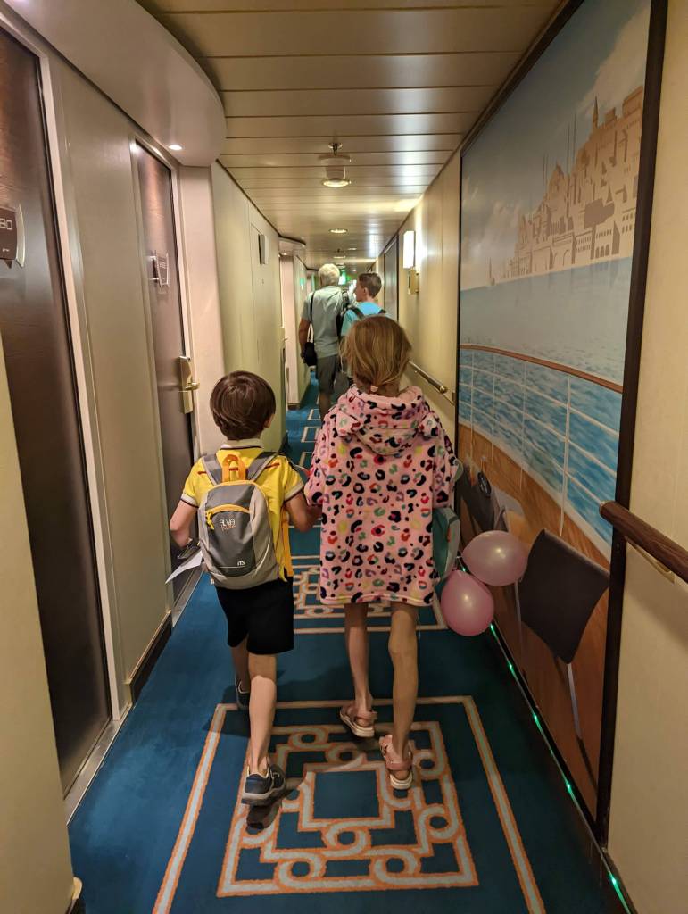 Erika and Andrew on their first cruise