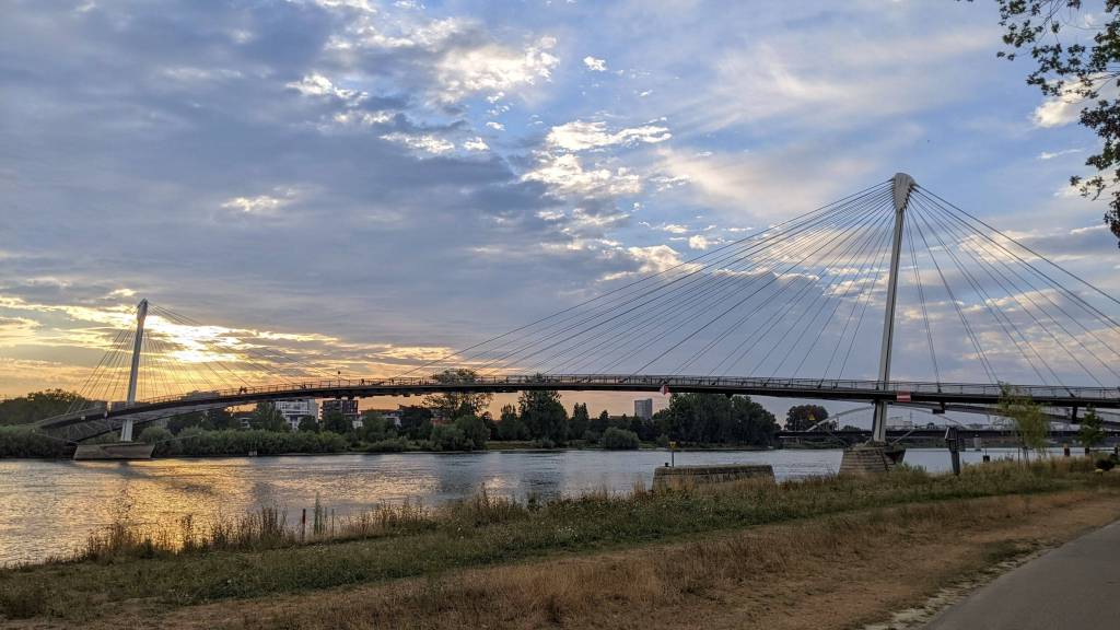 The Mimram footbridge, view from Kehl