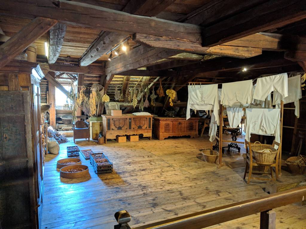 Upper floor, where the servants lived in 19th century