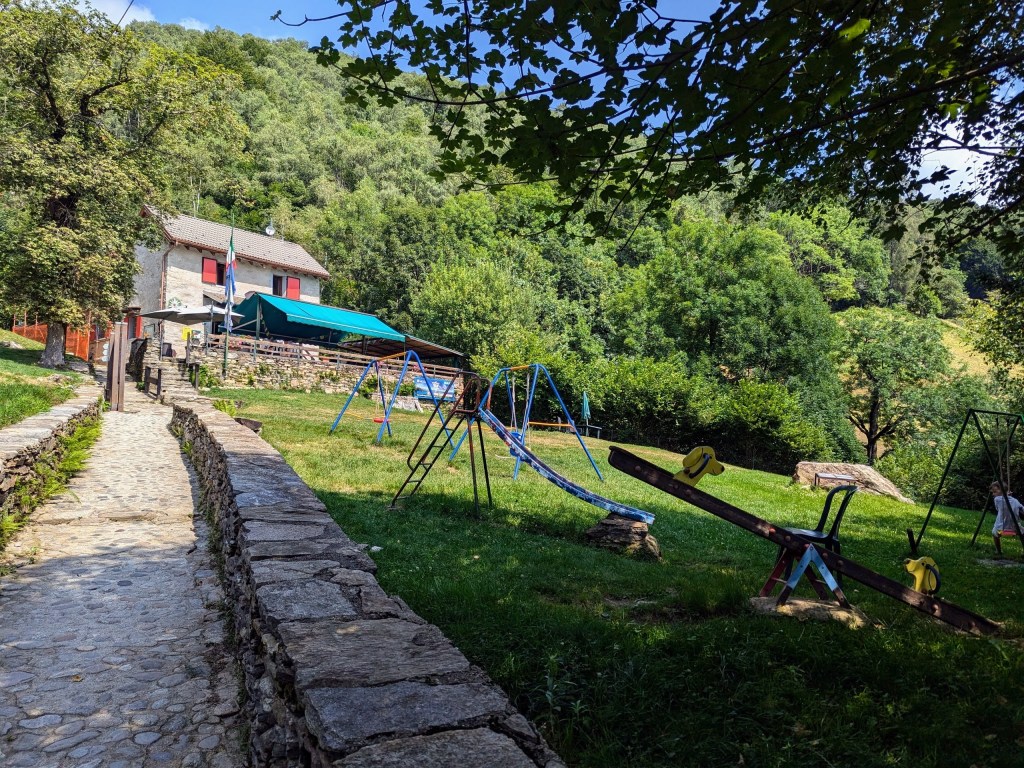 At the Rifugio Fantoli