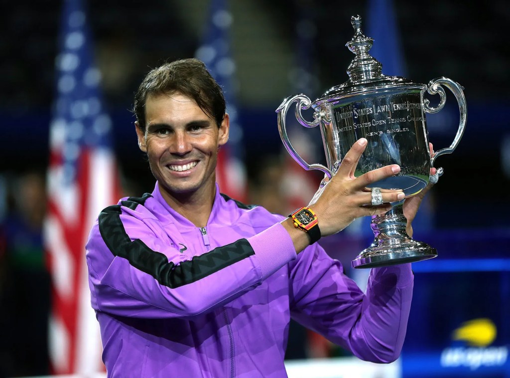 Tennis legend Rafael Nadal after winning the 2019 U.S. Open
