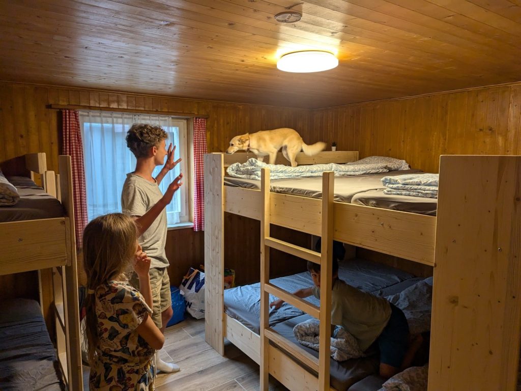 Our room in the mountain hostel