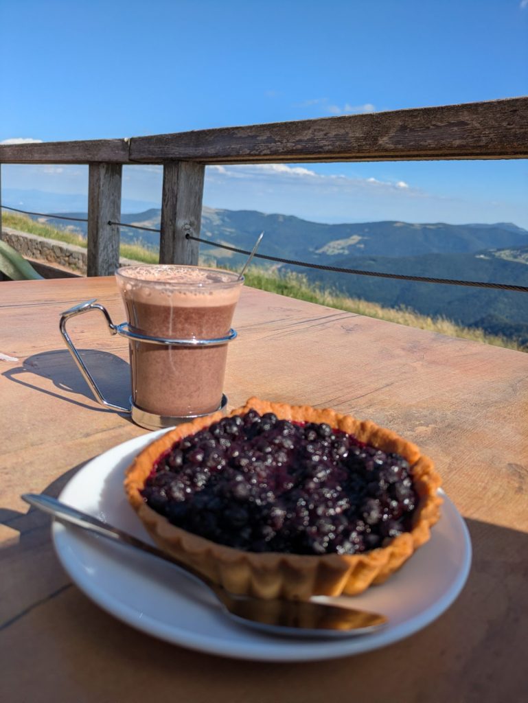 Alsatian blueberry tart, 7 euro, but was worth every penny